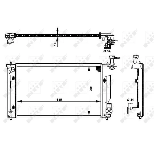 Chladič motora 53398 /NRF/ - obr. 4