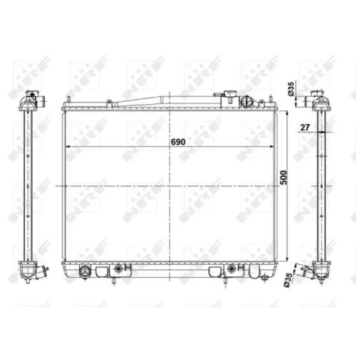 Chladič motora 56088 /NRF/ - obr. 4