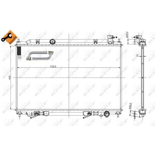 Chladič motora 56089 /NRF/ - obr. 5