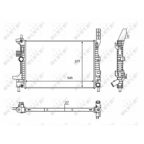 Chladič motora 58284 /NRF/ - obr. 4