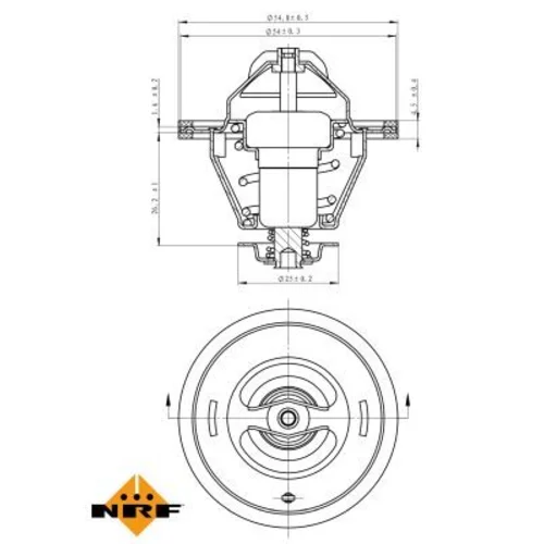Termostat chladenia 725124 /NRF/ - obr. 5