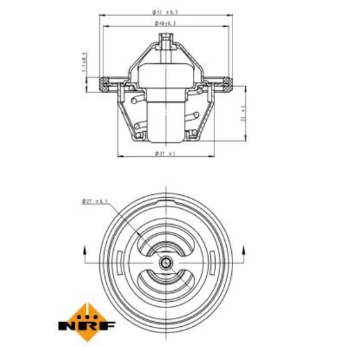 Termostat chladenia 725154 /NRF/ - obr. 5