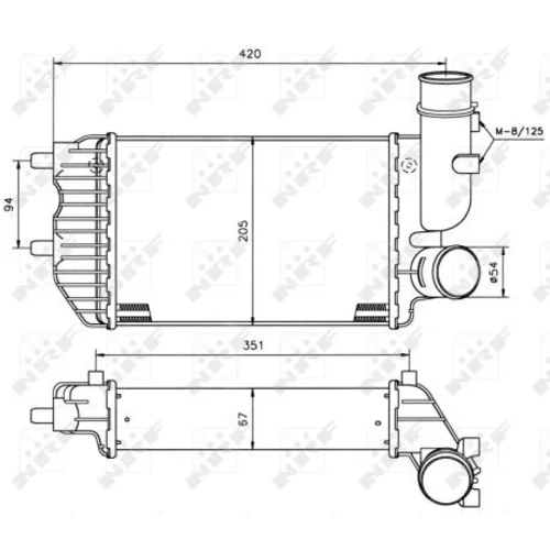Chladič plniaceho vzduchu 30066A /NRF/ - obr. 4