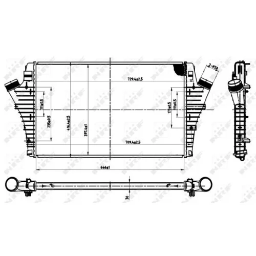 Chladič plniaceho vzduchu 30475 /NRF/ - obr. 4