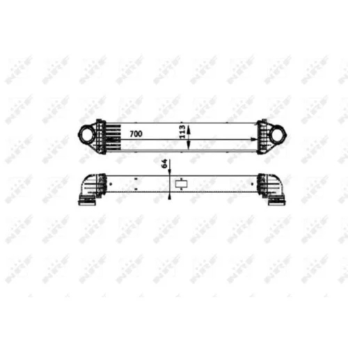 Chladič plniaceho vzduchu 30900 /NRF/ - obr. 4