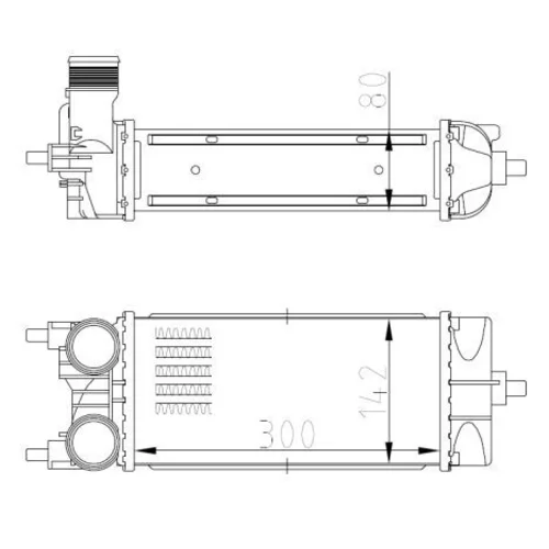 Chladič plniaceho vzduchu 309071 /NRF/ - obr. 4
