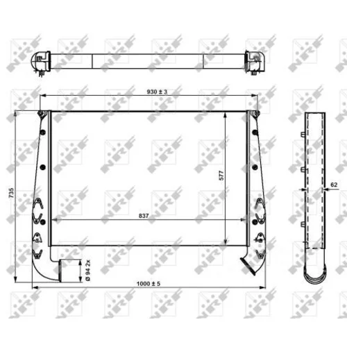 Chladič plniaceho vzduchu 309191 /NRF/ - obr. 4