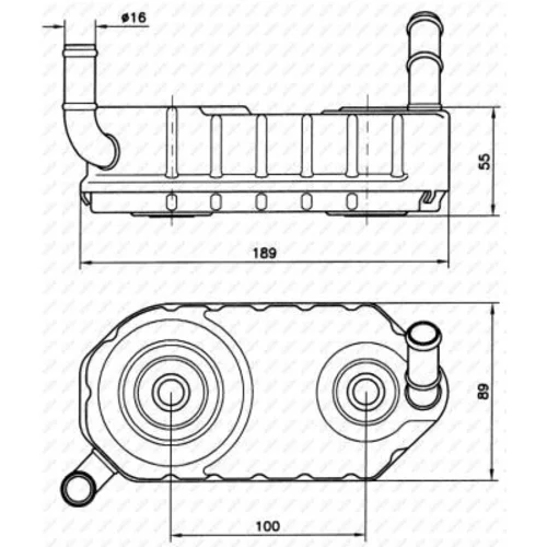 Chladič oleja automatickej prevodovky 31004A /NRF/ - obr. 4