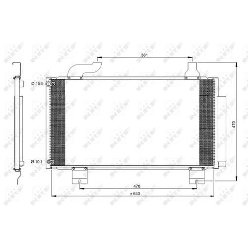 Kondenzátor klimatizácie 350097 /NRF/ - obr. 4