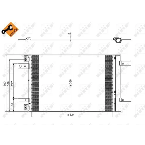 Kondenzátor klimatizácie 350323 /NRF/ - obr. 4