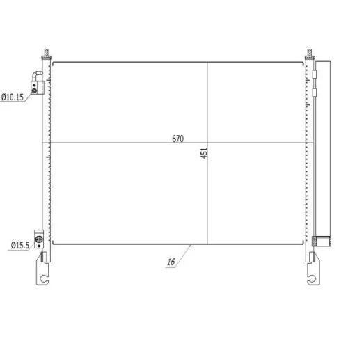 Kondenzátor klimatizácie 350460 /NRF/ - obr. 4