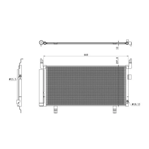 Kondenzátor klimatizácie 350468 /NRF/ - obr. 5