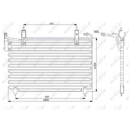 Kondenzátor klimatizácie 35071 /NRF/ - obr. 4