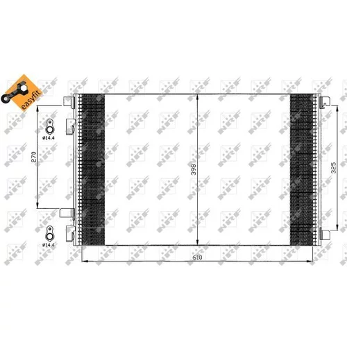 Kondenzátor klimatizácie 35449 /NRF/ - obr. 4