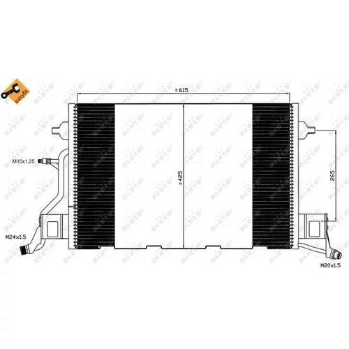 Kondenzátor klimatizácie 35564 /NRF/ - obr. 5