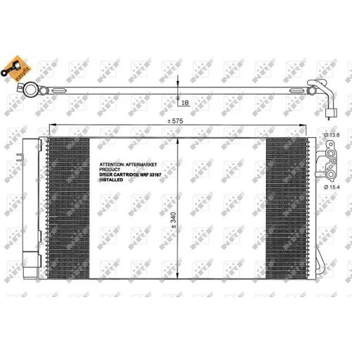 Kondenzátor klimatizácie 35773 /NRF/ - obr. 4