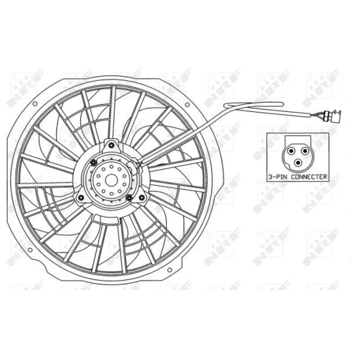 Ventilátor chladenia motora 47025 /NRF/ - obr. 4