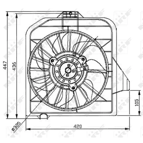 Ventilátor chladenia motora 47032 /NRF/ - obr. 4