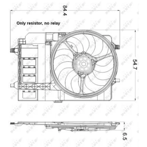 Ventilátor chladenia motora 47301 /NRF/ - obr. 4