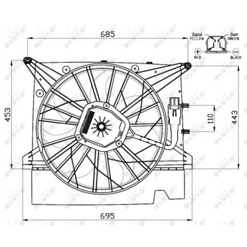 Ventilátor chladenia motora 47462 /NRF/ - obr. 4