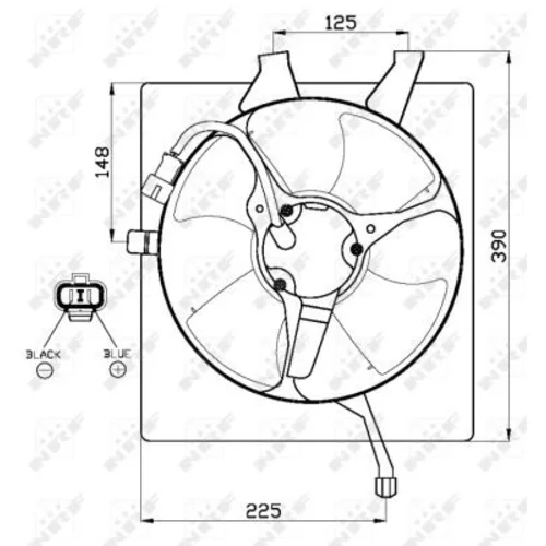 Ventilátor chladenia motora 47517 /NRF/ - obr. 2