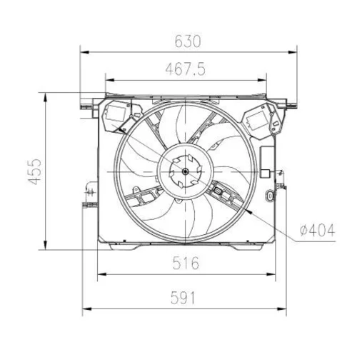 Ventilátor chladenia motora 47899 /NRF/ - obr. 4