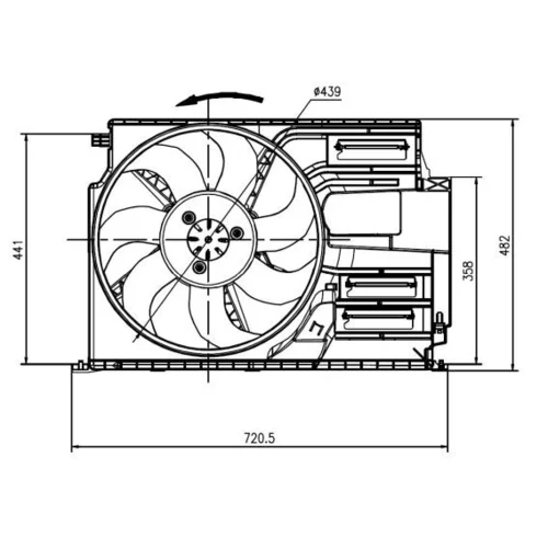 Ventilátor chladenia motora 47922 /NRF/ - obr. 4