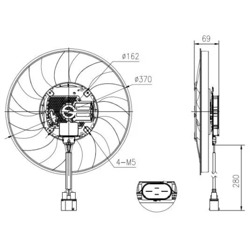 Ventilátor chladenia motora 47930 /NRF/ - obr. 4