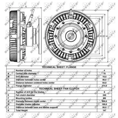 Spojka ventilátora chladenia 49018 /NRF/ - obr. 4