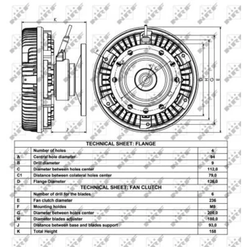 Spojka ventilátora chladenia 49026 /NRF/ - obr. 4