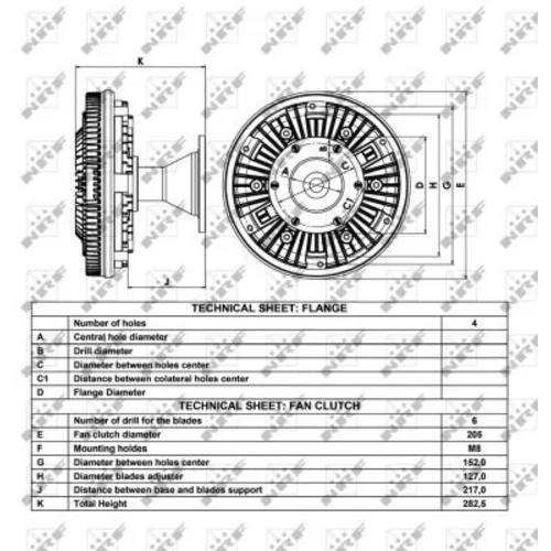 Spojka ventilátora chladenia 49029 /NRF/ - obr. 2