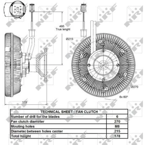 Spojka ventilátora chladenia 49142 /NRF/ - obr. 3