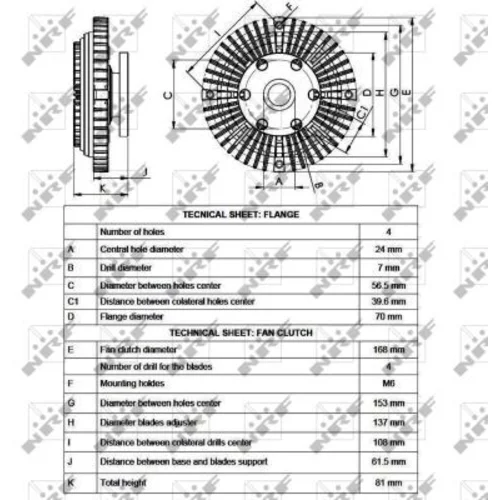 Spojka ventilátora chladenia 49547 /NRF/ - obr. 4
