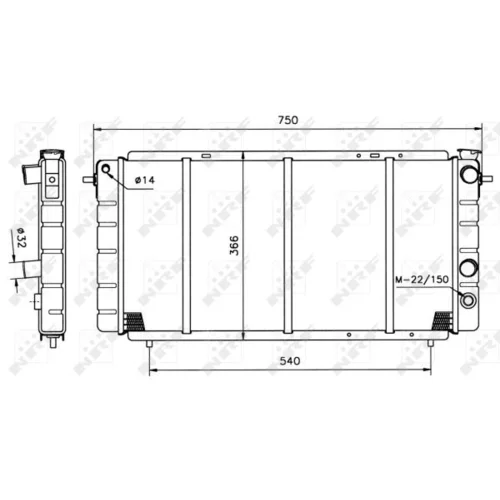 Chladič motora 507333 /NRF/ - obr. 4