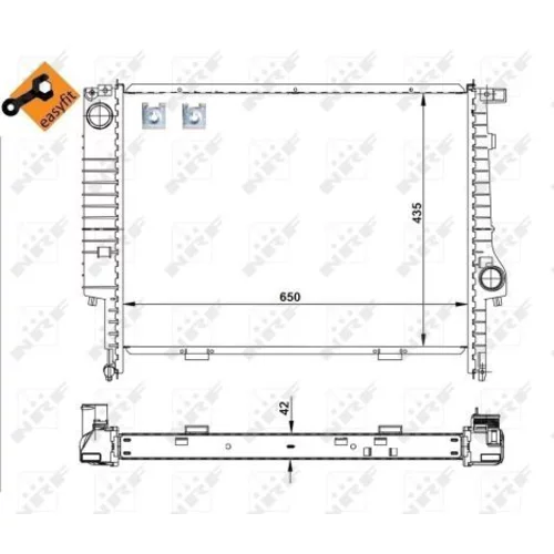 Chladič motora 509589 /NRF/ - obr. 3