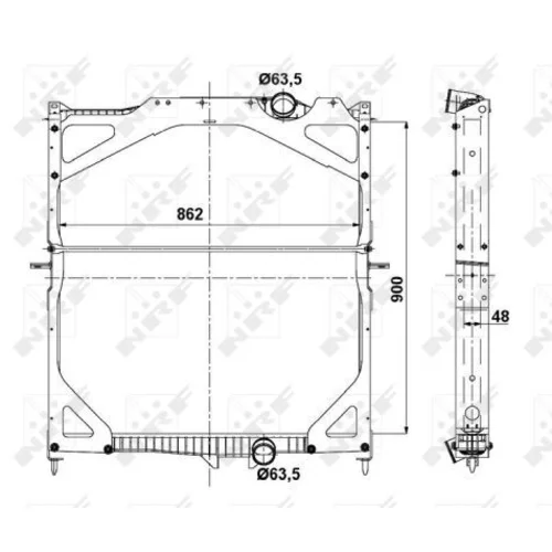 Chladič motora 529702 /NRF/ - obr. 4