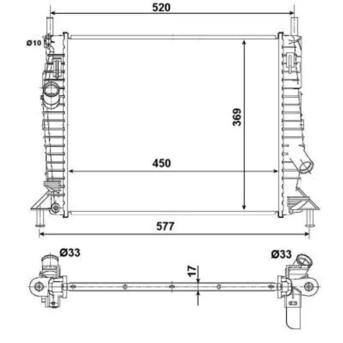 Chladič motora 53028 /NRF/ - obr. 4