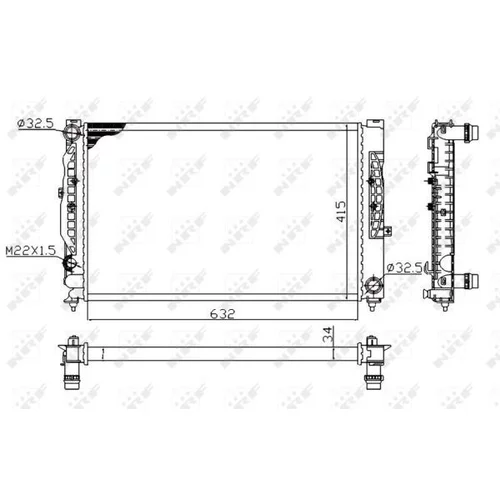 Chladič motora 539504A /NRF/ - obr. 4