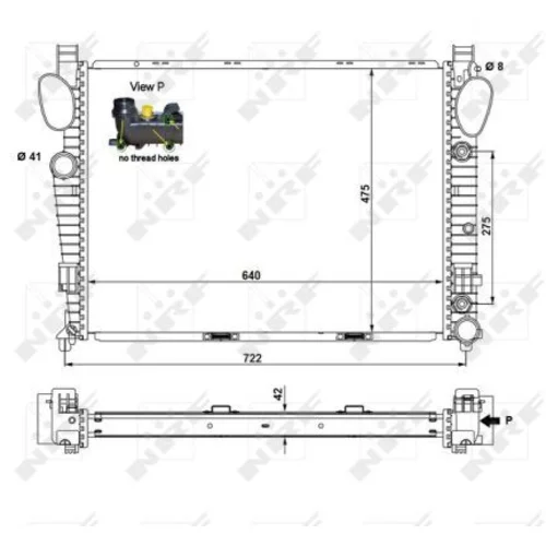 Chladič motora 55325 /NRF/ - obr. 5