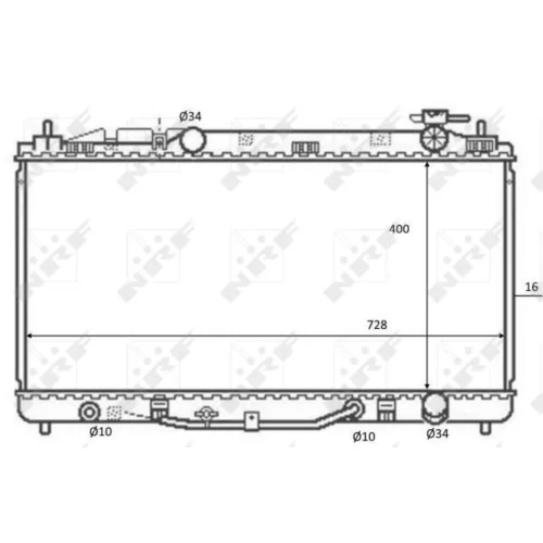 Chladič motora 59079 /NRF/ - obr. 4