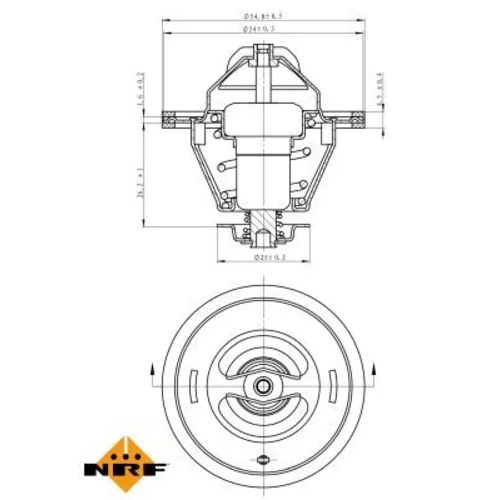 Termostat chladenia 725125 /NRF/ - obr. 4