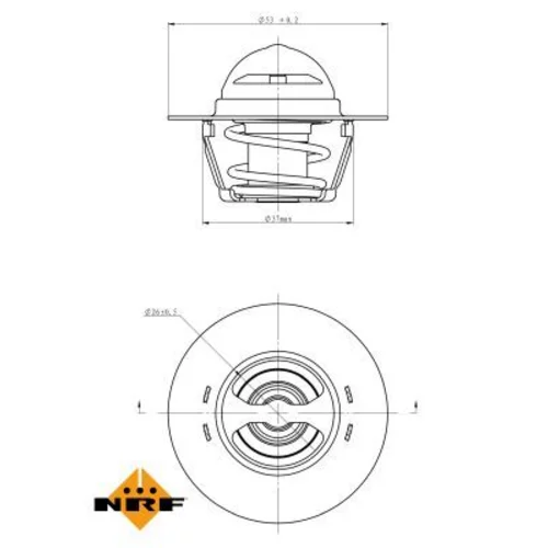 Termostat chladenia 725128 /NRF/ - obr. 4