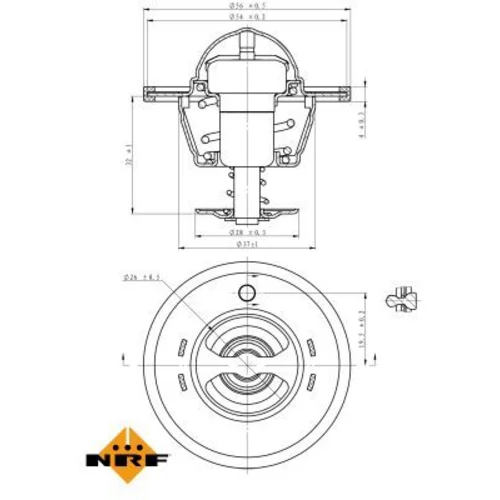 Termostat chladenia 725180 /NRF/ - obr. 4