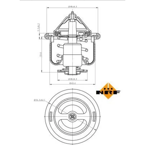 Termostat chladenia 725190 /NRF/ - obr. 5