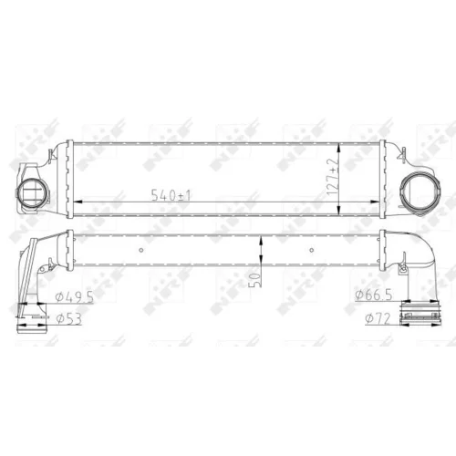 Chladič plniaceho vzduchu 30154A /NRF/ - obr. 4