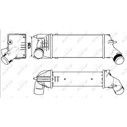 Chladič plniaceho vzduchu 30277 /NRF/ - obr. 4