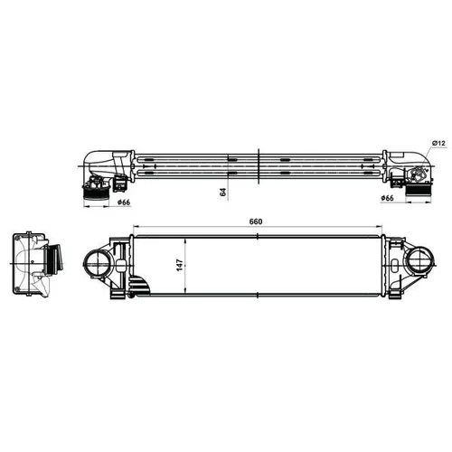 Chladič plniaceho vzduchu 30394 /NRF/ - obr. 4