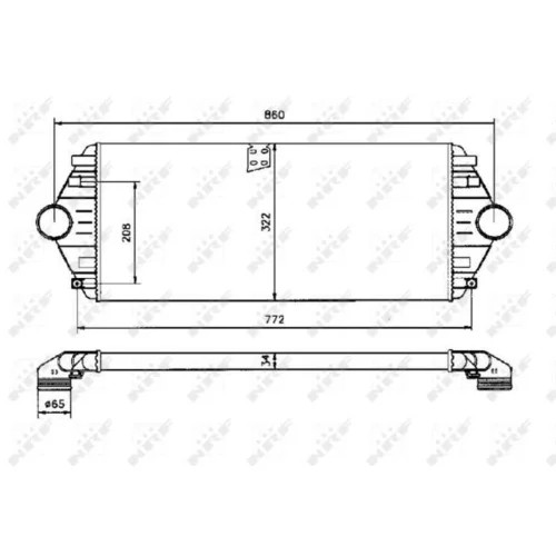 Chladič plniaceho vzduchu 30803 /NRF/ - obr. 4