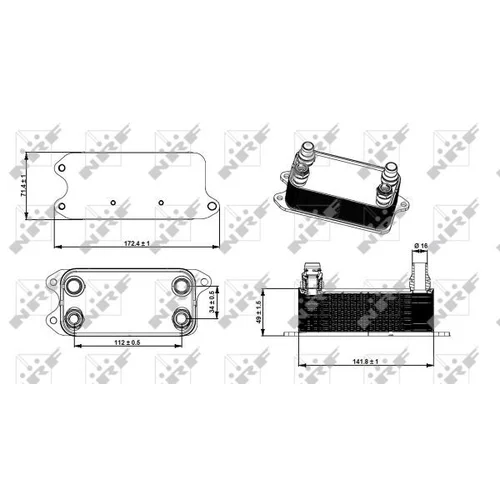 Chladič oleja automatickej prevodovky 31275 /NRF/ - obr. 4