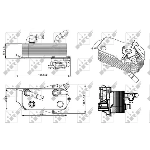 Chladič oleja automatickej prevodovky 31279 /NRF/ - obr. 1